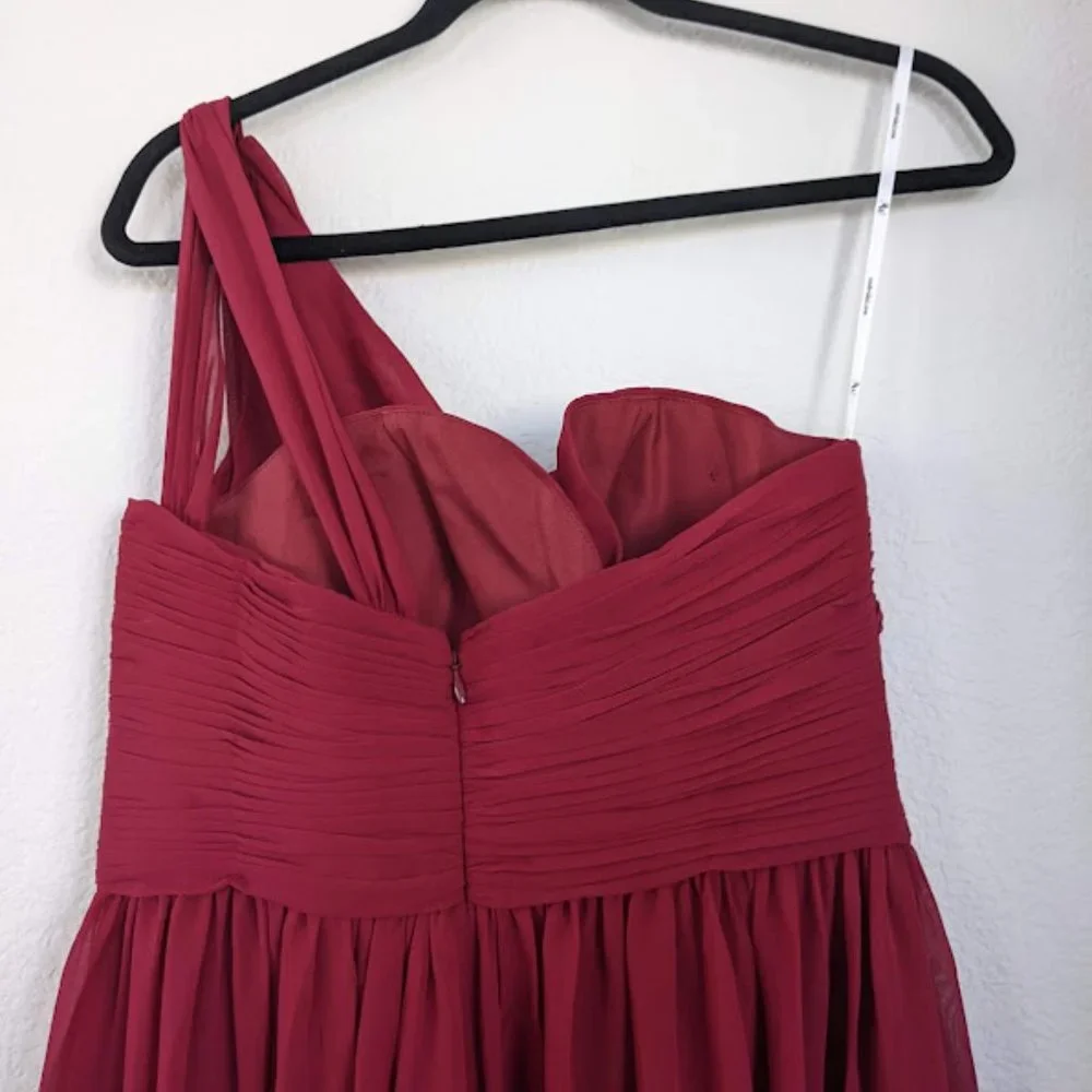 AW Grace Bridesmaid Prom Formal Special Occasion Wedding Guest Dress, 10, Red - Picture 8 of 9